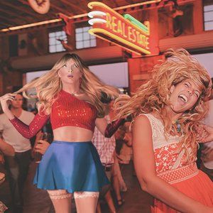 Red Sequin Shein  Crop Top